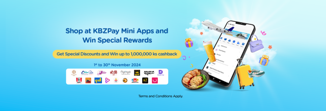 Shop KBZPay Mini Apps and Win Special Rewards